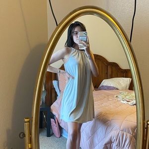 urban outfitters grey halter dress